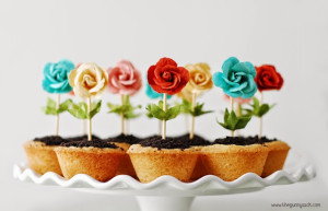segredos da vovo cupcake flores