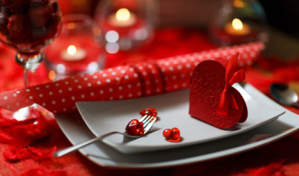 Jantar romântico para 25 casais